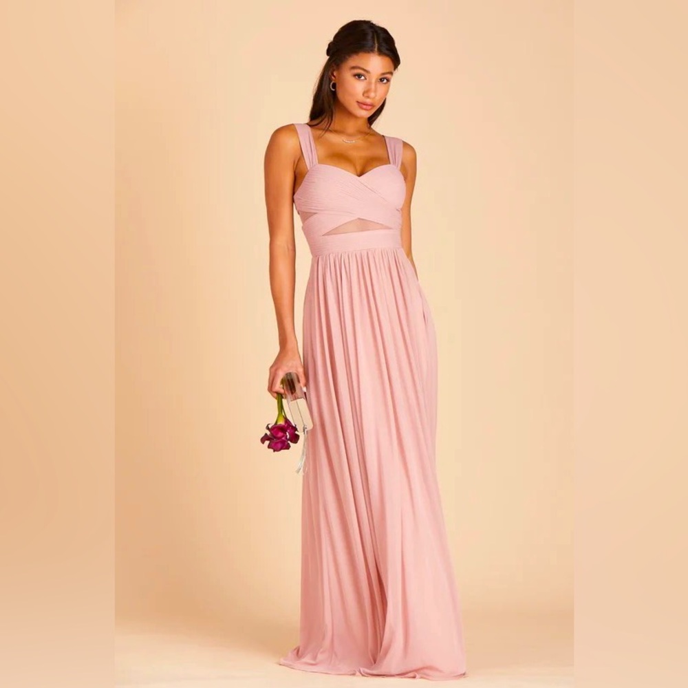 Birdy Grey Elyse bridesmaid dress in Dusty Rose.